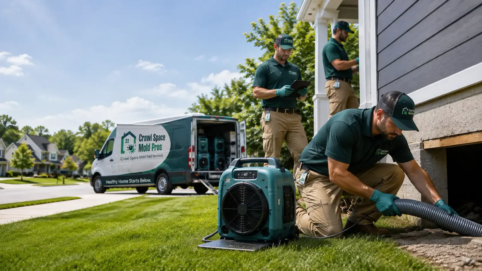 Crawl Space Mold Removal in Corning, CA